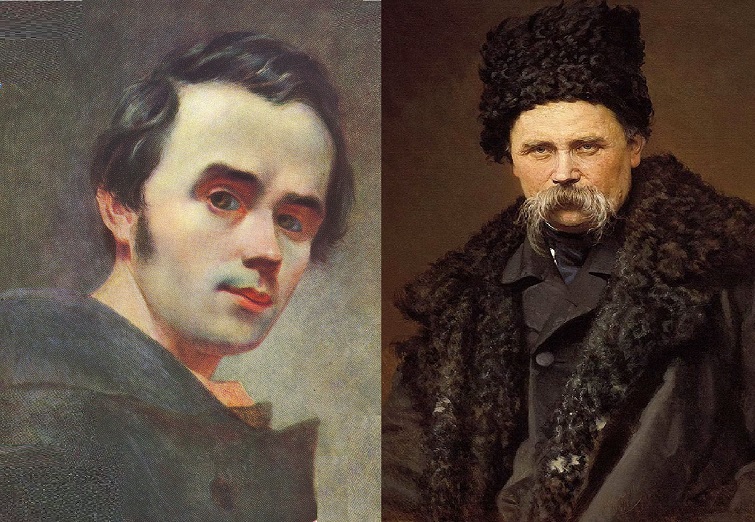 Two portraits of Taras Shevchenko